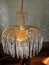 Load image into Gallery viewer, Stunning Mid-Century 5 tier Waterfall Chandelier
