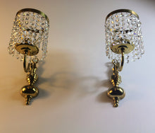 Load image into Gallery viewer, SOLD - Pair of Elegant and Crystal Wall-Lights.
