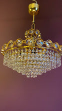 Load and play video in Gallery viewer, SOLD Vintage Chandelier with a Retro Vibe.
