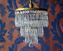Load image into Gallery viewer, SOLD 3 Tier Waterfall Chandelier
