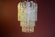 Load image into Gallery viewer, Bespoke Fused Recycled Glass 3 Tier Wave Chandelier
