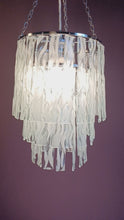 Load and play video in Gallery viewer, Bespoke Fused Recycled Glass 3 Tier Wave Chandelier
