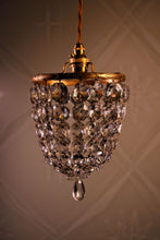 Load image into Gallery viewer, SOLD Stunning Vintage Crystal Bag Chandelier
