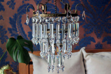 Load image into Gallery viewer, SOLD - Stunning 3 Tier Crown Waterfall chandelier
