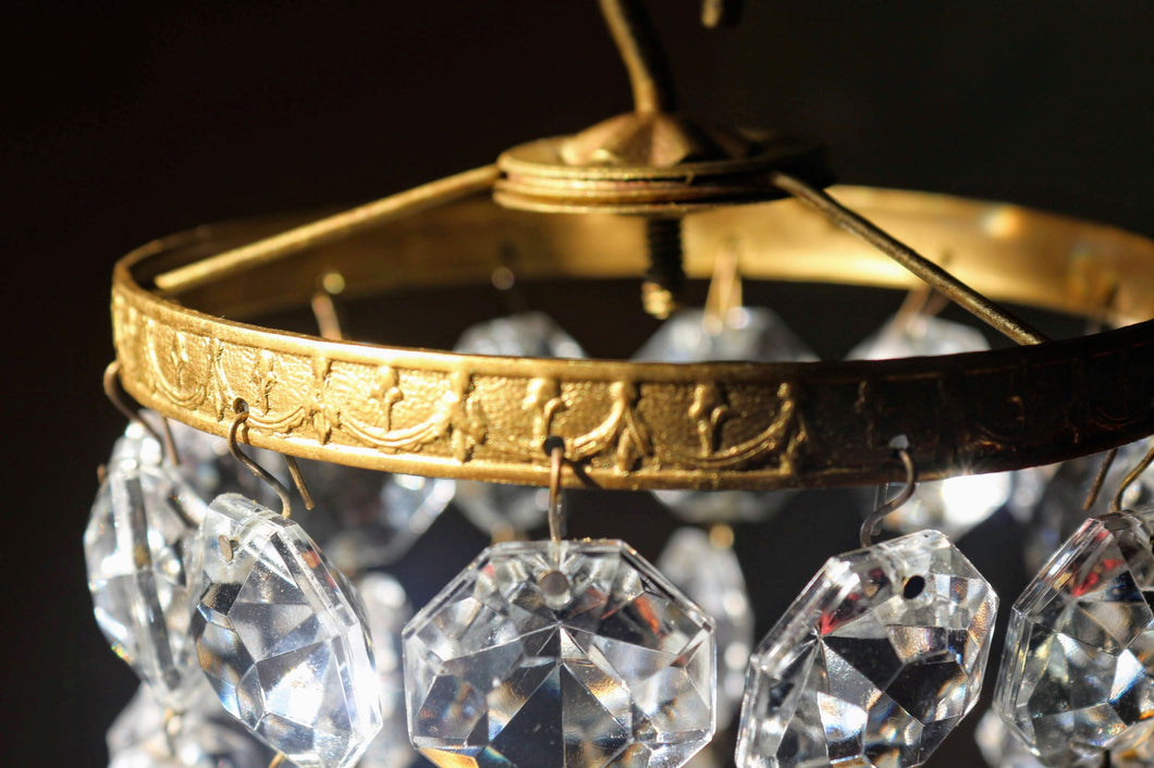 Early 20th Century small bag chandelier