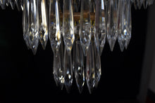 Load image into Gallery viewer, Sold out more stock coming soon Beautiful vintage 3 tier Emess Waterfall Crystal light shade
