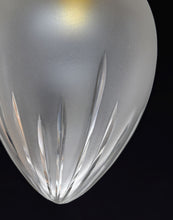 Load image into Gallery viewer, Hand Cut vintage Glass Tear drop pendant lights.
