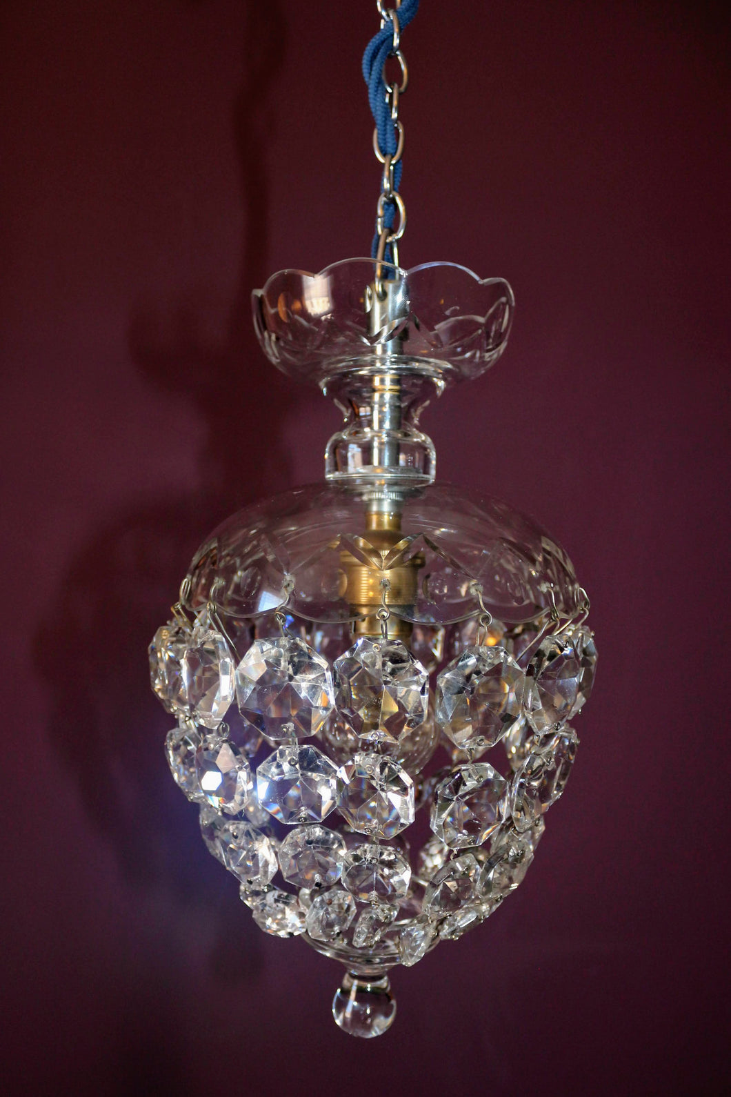 Beautiful Crystal Bag Vintage Chandelier