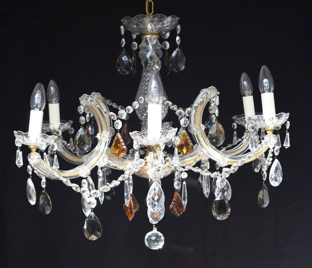 SOLD - Large Vintage Marie Therese Chandelier